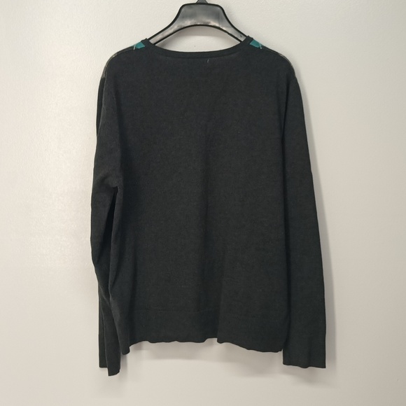 Womens XL preppy cardigan sweater casual round Neck button down Knit cardigan - Picture 5 of 10